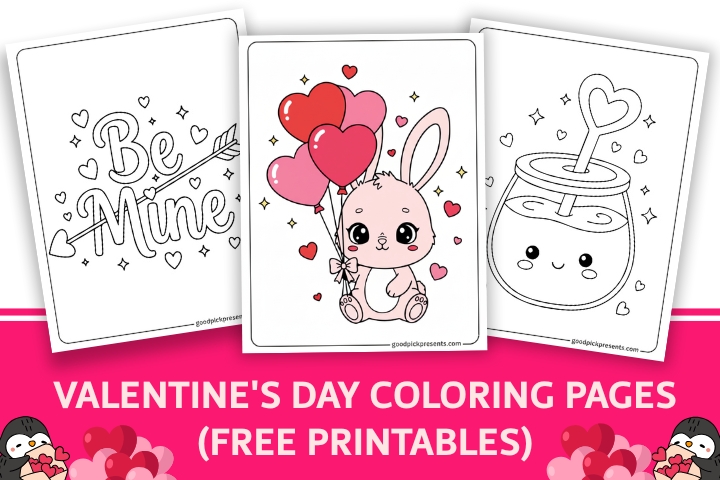 Free Valentine’s Day Coloring Pages (Printable PDFs)