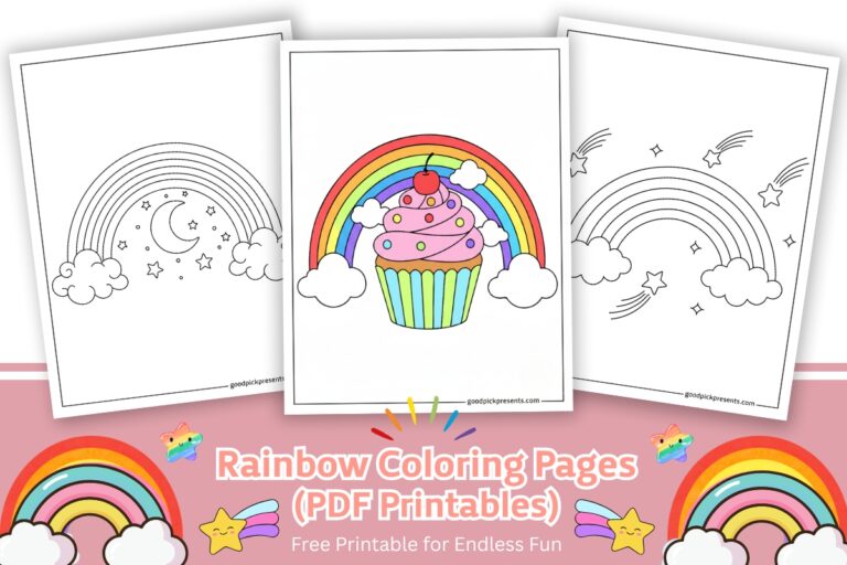 Free Printable Rainbow Coloring Pages